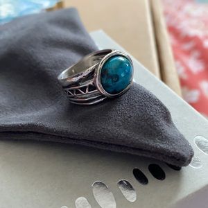 Shablool Sterling Silver Turquoise ring. Size 7. Brand new, never worn
